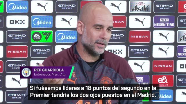 Guardiola: He visto poco del Madrid, no he tenido tiempo