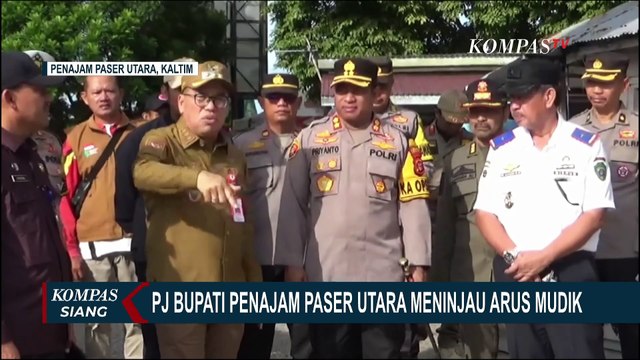 Pj Bupati Penajam Paser Utara Tinjau Langsung Arus Mudik di Pelabuhan Kapal Klotok