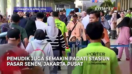 下载视频: Jelang Lebaran, Pemudik Masih Padati Bandara Soetta dan Stasiun Pasar Senen