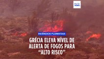 Grécia: proteção civil eleva nível de alerta depois de terem deflagrado 72 incêndios num só dia