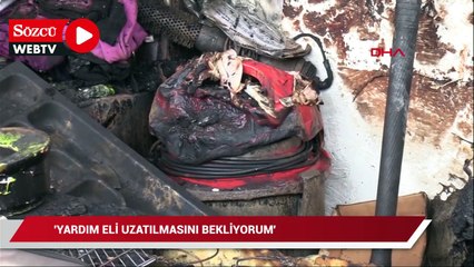 Depremzede aileyi yangın vurdu: Hiçbir şeyimiz kalmadı
