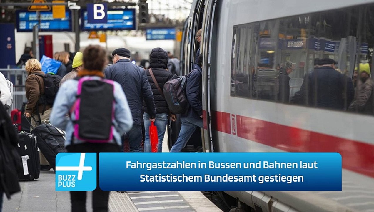 Fahrgastzahlen in Bussen und Bahnen laut Statistischem Bundesamt gestiegen