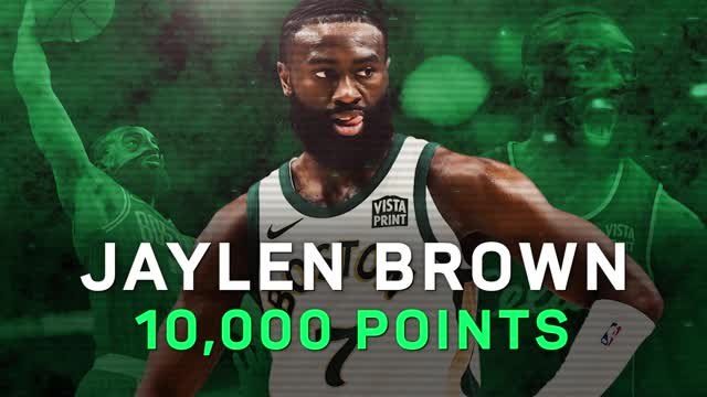 Jaylen Brown: Celtics star hits 10k points milestone
