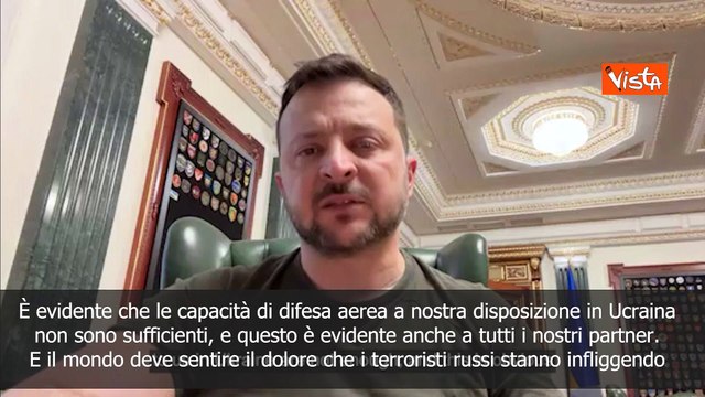 Zelensky: Capacit? di difesa aerea dell'Ucraina ? insufficiente - SOTTOTITOLI