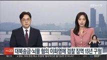 대북송금·뇌물 혐의 이화영에 검찰 징역 15년 구형