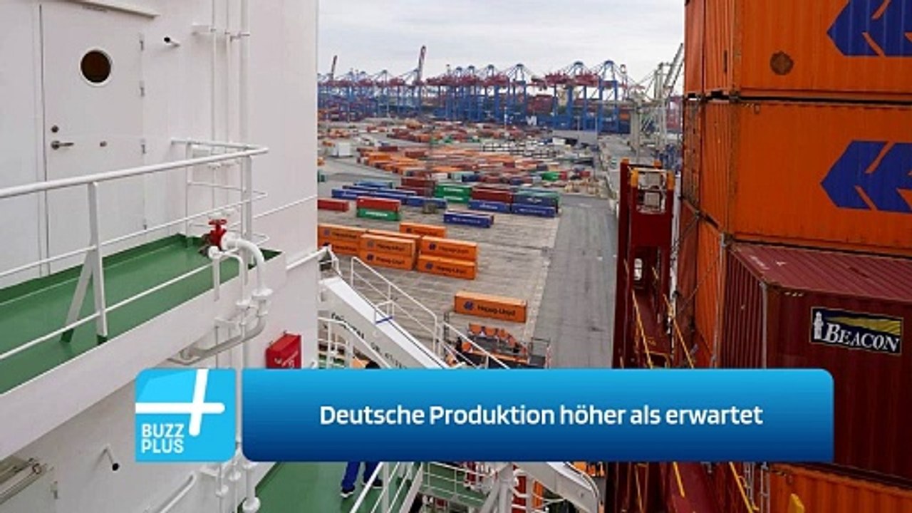 Deutsche Produktion höher als erwartet