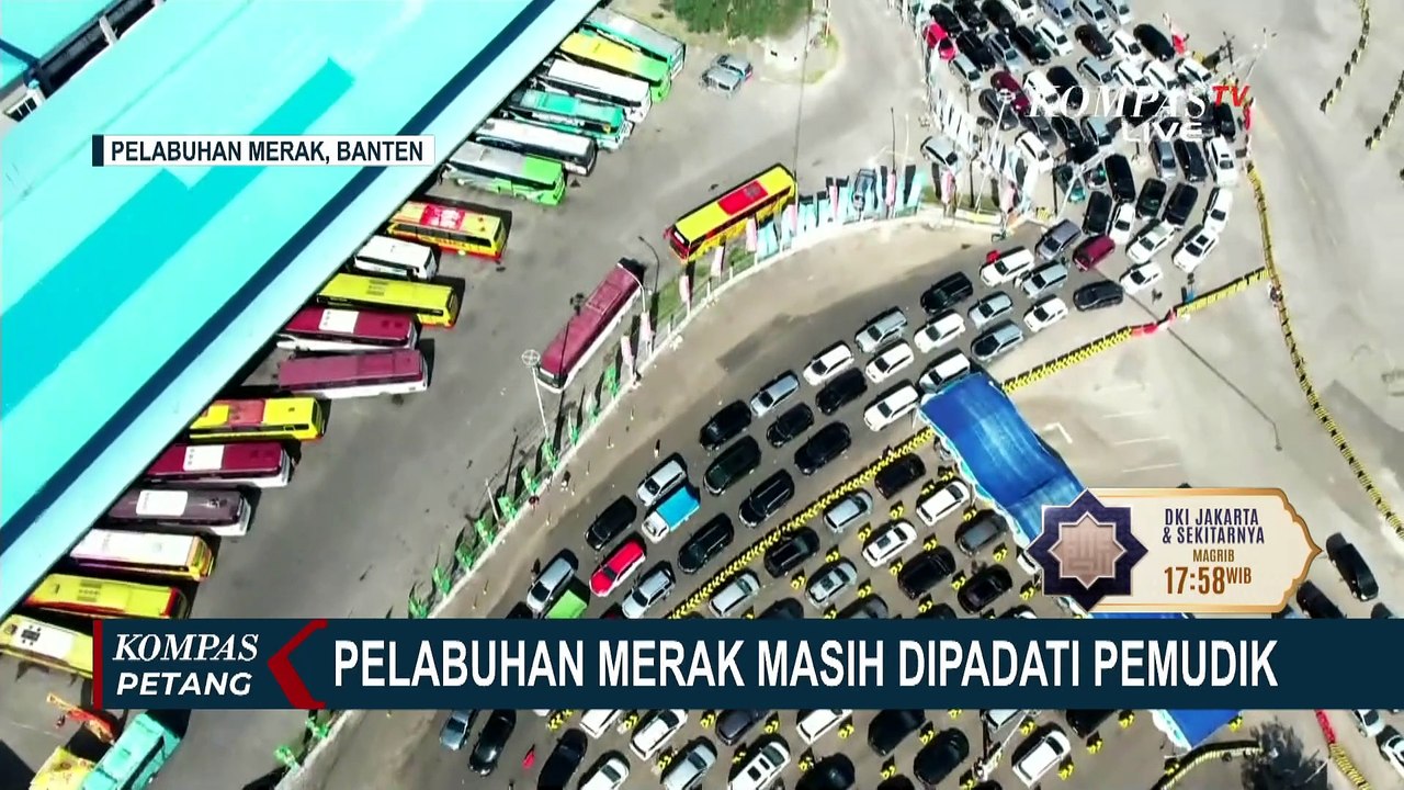 H-2 Lebaran 2024, Pemudik Roda Empat Masih Padati Area Pelabuhan Merak Banten