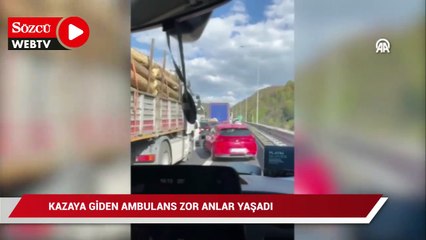 Bolu'da ambulansa yol vermeyenlere ceza yağdı