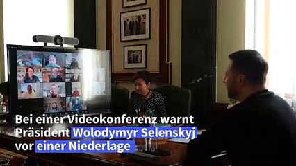 Selenskyi warnt vor Niederlage der Ukraine ohne US-Hilfspaket