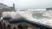 Storm Kathleen: Huge wave soaks car