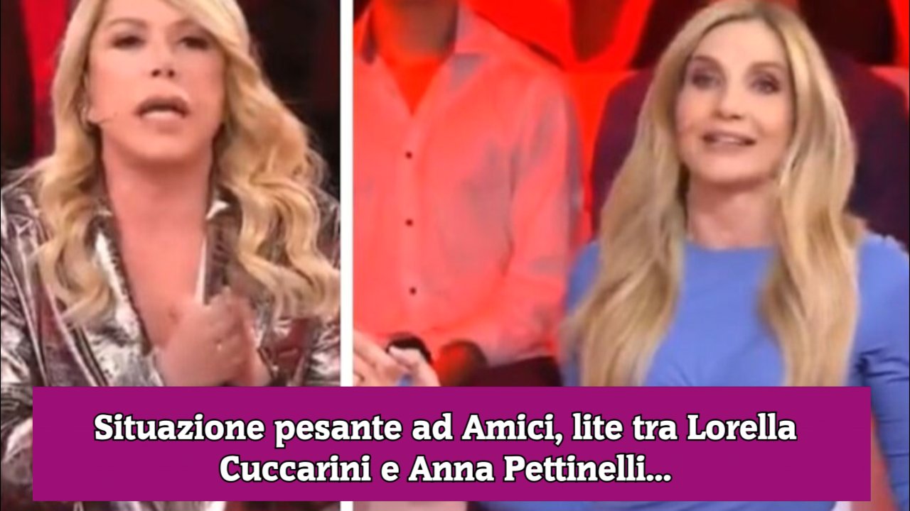 Video Situazione pesante ad Amici, lite tra Lorella Cuccarini e Anna Pettinelli...