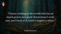 Emily Dickinson Best Motivational and Inspiring Quotes | Best Poet | Thinking Tidbits
