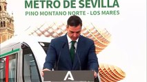 Abucheos a Pedro Sánchez en Sevilla durante la presentación de una nueva línea de Metro