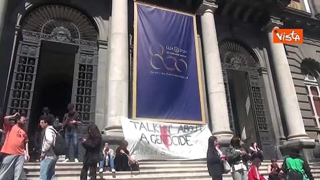 Stop accordi con Israele , occupato il rettorato della Federico II a Napoli