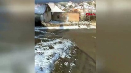 Nisan ayında kar yağdı! Görenler şaşkına uğradı