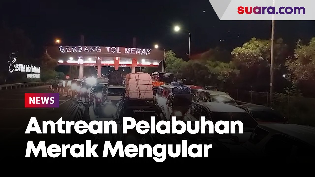 Antrean Kendaraan Pemudik di Pelabuhan Merak Mengular Hingga KM 84 Tol Tangerang-Merak