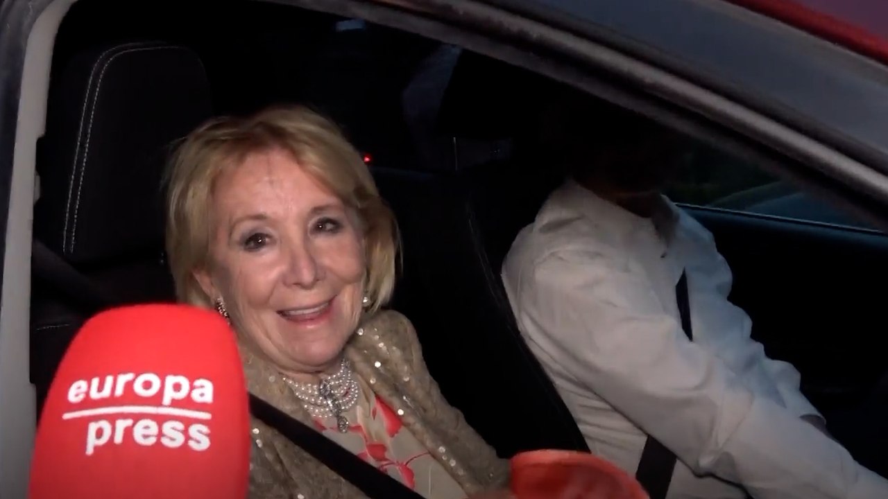 El marido de Esperanza Aguirre asegura que "ha bebido mucho" mientras conducía y ella señala que era una "broma"