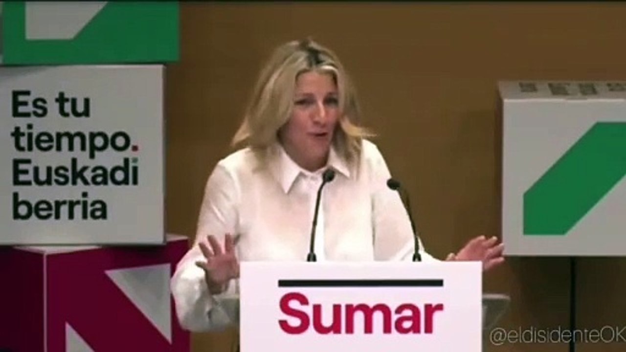 Las redes sociales convierten en meme a Yolanda Díaz por este viral vídeo