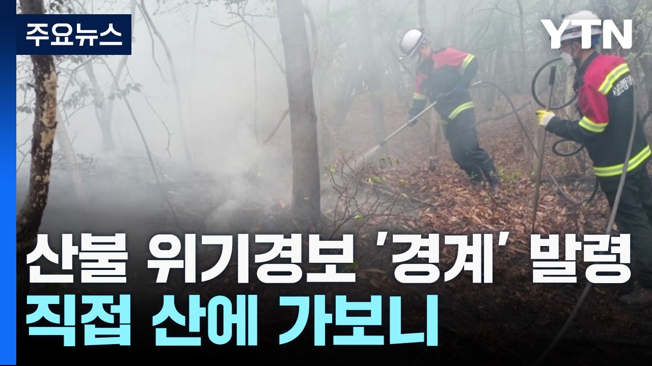 산불 위기경보 '경계' 발령...직접 산에 가보니 / YTN