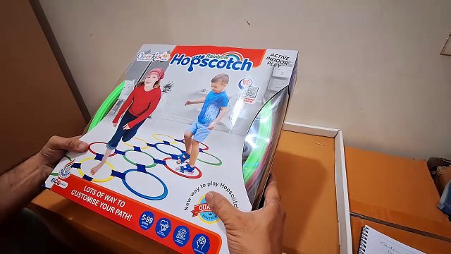 Unboxing and Review of Prem Ratna Ring Hopscotch Interlocking 13 Circle Floor Game For Kids-Jump Circle Creative Puzzle Toys Indoor And Outdoor Toys