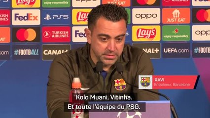 Barça - Xavi : "Paris, la meilleure équipe du monde en transitions"