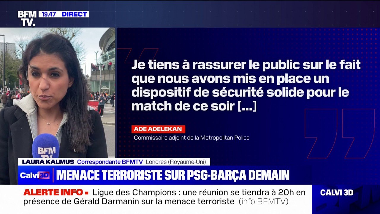 Menace terroriste sur les matchs de Ligue des champions: "Un dispositif de sécurité solide" mis en place devant le stade d'Arsenal à Londres, selon la Metropolitan Police