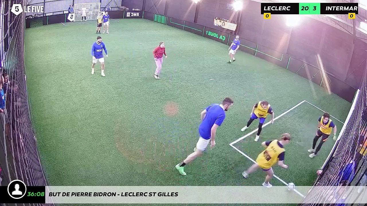 But de Pierre BIDRON - LECLERC ST GILLES