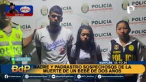 Padres extranjeros acusados de asesinar a bebe permanecen detenidos en Depincri de Santa Anita