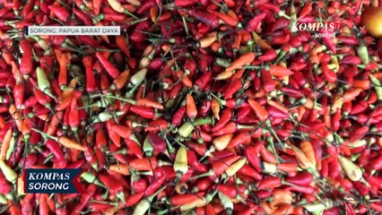 Harga Bumbu Dapur di Pasar Sentral Remu Sorong Terpantau Normal Jelang Lebaran