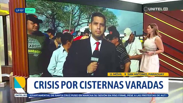 Cisternas paradas en Paraguay esperan combustible que debe ser entregado a YPFB