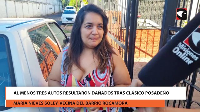 Al menos tres autos resultaron dañados tras clásico posadeño