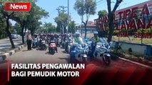 Banyak Pemudik Tersesat, Polrestabes Semarang Berikan Pengawalan Pemudik Motor