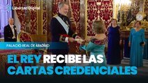 Felipe VI recibe las cartas credenciales de la embajadora de Panamá
