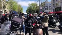 Vigo motokuryelerinden işçi hakları için grev: ​​​​​​​Bağdat Caddesi yolu kapatıldı
