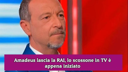 Amadeus lascia la RAI, lo scossone in TV è appena iniziato