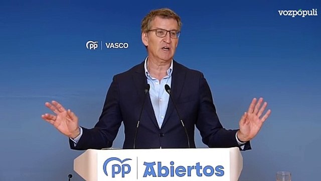 Feijóo avisa de que las políticas nacionalistas perjudican a la actividad económica vasca