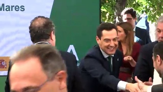 Moreno reclama financiación justa y Sánchez defiende actuaciones sin precedentes desde 1992