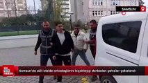Samsun’da süit otelde arkadaşlarını bıçaklayıp darbeden şahıslar yakalandı