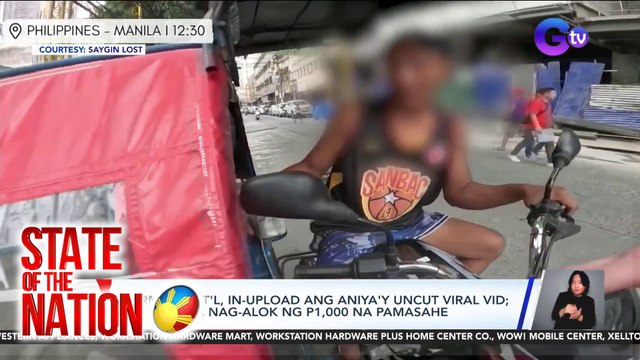 German Nat'l, in-upload ang aniya'y uncut viral vid; 'di raw siya nag-alok ng P1,000 na pamasahe | SONA
