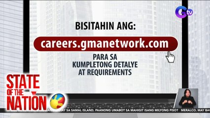 46 job opening SA GMA Network | SONA