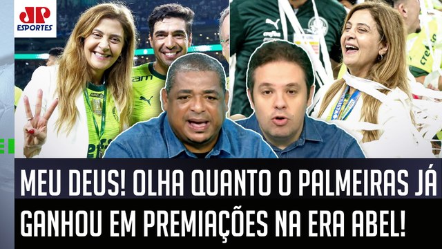 É MUITA GRANA, cara! O Palmeiras GANHOU MAIS DE R$ 600 MILHÕES em PREMIAÇÕES na Era Abel! Isso...