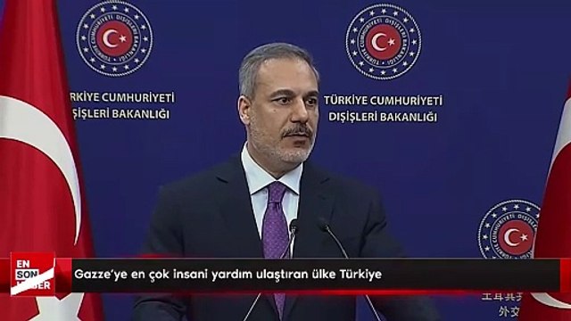 Gazze'ye en çok insani yardım ulaştıran ülke Türkiye