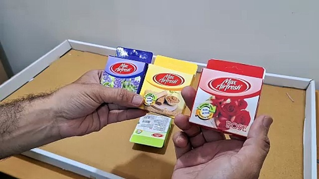 Unboxing and Review of Max Airfresh Combo Pack of Air freshener Perfume Blocks With Different Flavors