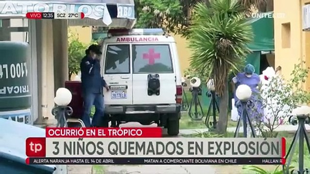 Tres niños y su padre resultaron con quemaduras tras la explosión de una garrafa, dos de ellos están en terapia intensiva
