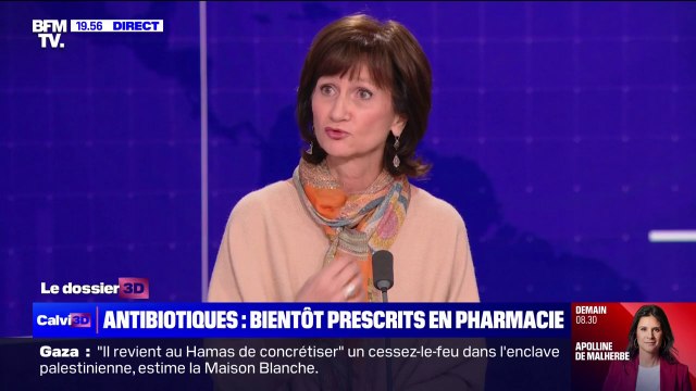 Antibiotiques prescrits en pharmacie: Il y a une véritable demande et un véritable besoin sur le terrain , assure Béatrice Clairaz (présidente déléguée de l’USPO)