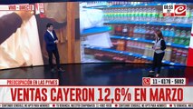 Ventas cayeron un 12,6% en marzo