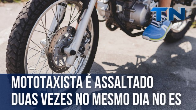 Mototaxista é assaltado duas vezes no mesmo dia no ES