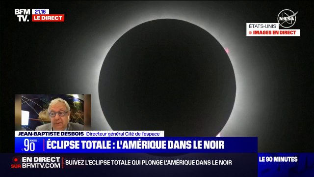 Éclipse totale en Amérique du Nord: C'est extrêmement émouvant , pour Jean-Baptiste Desbois (directeur général de la Cité de l'espace)