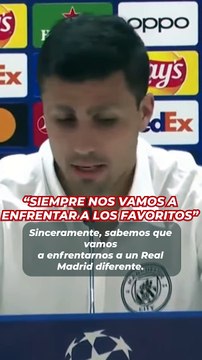 Rodri: Nos enfrentamos a los favoritos