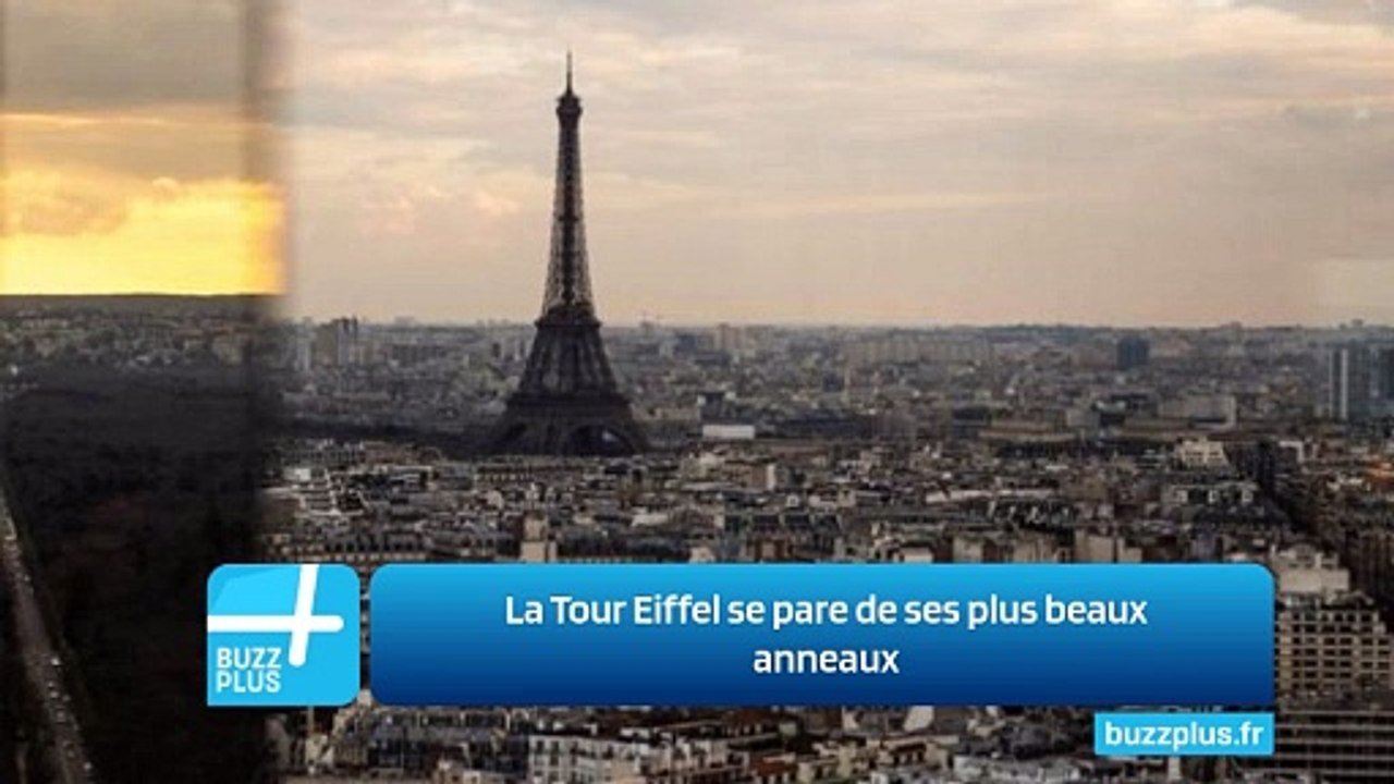 La Tour Eiffel se pare de ses plus beaux anneaux